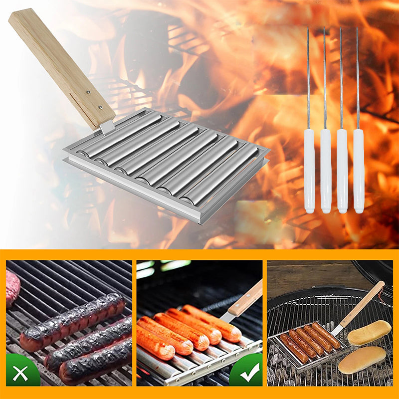 Rullaava hot dog -teline