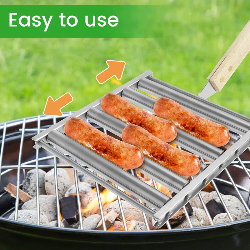 Rullaava hot dog -teline