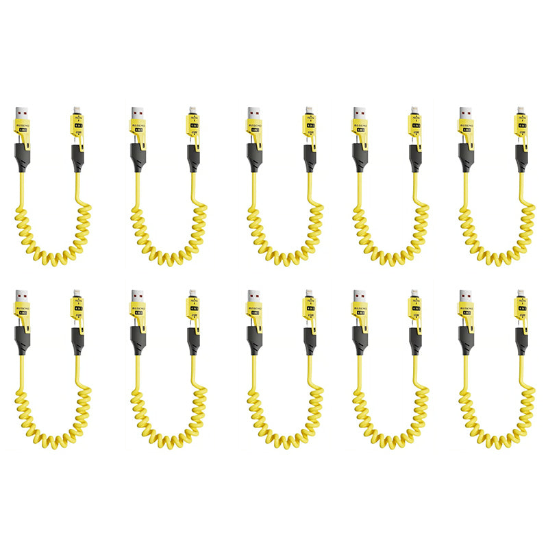 Jousivenytettävä 4 in 1 65W Pikalatausdatakaapeli