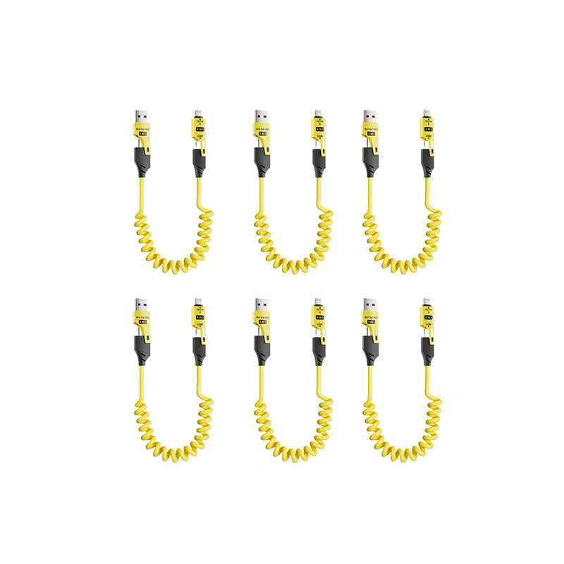 Jousivenytettävä 4 in 1 65W Pikalatausdatakaapeli