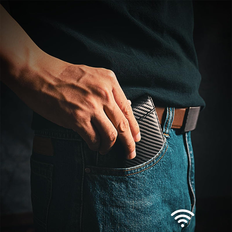 Aitoa nahkaa Anti-theft Swipe kortin haltija