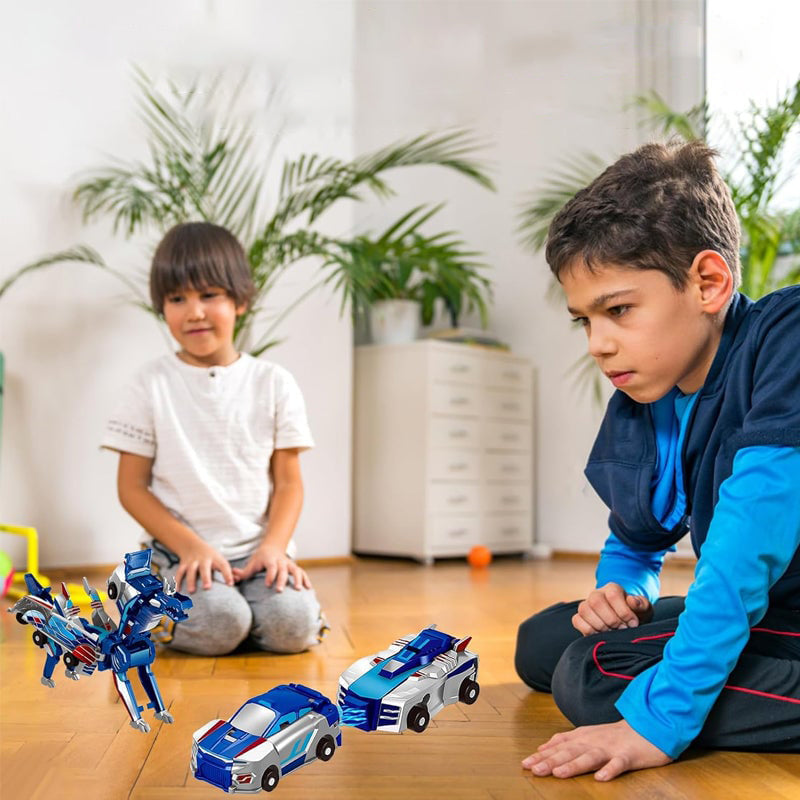 2-in-1 Magneettinen Auto, joka muuntautuu lentäväksi lohikäärmeeksi ja yksisarviseksi