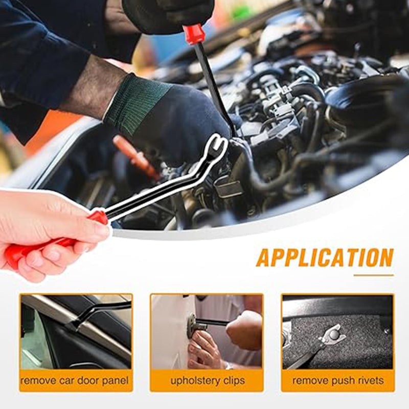 725 kpl auton kiinnitysklipsejä ja kiinnikkeiden irrotustyökalu