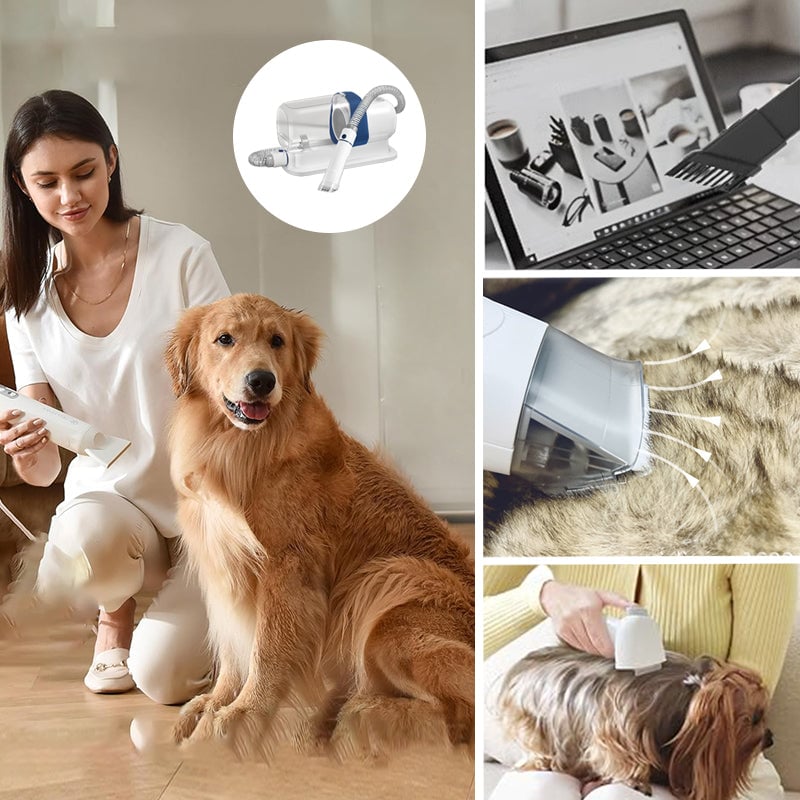 Lemmikkien Hoitokitti 2.3L Imusuodattimella – Matala Melu & 5-in-1 Työkalut