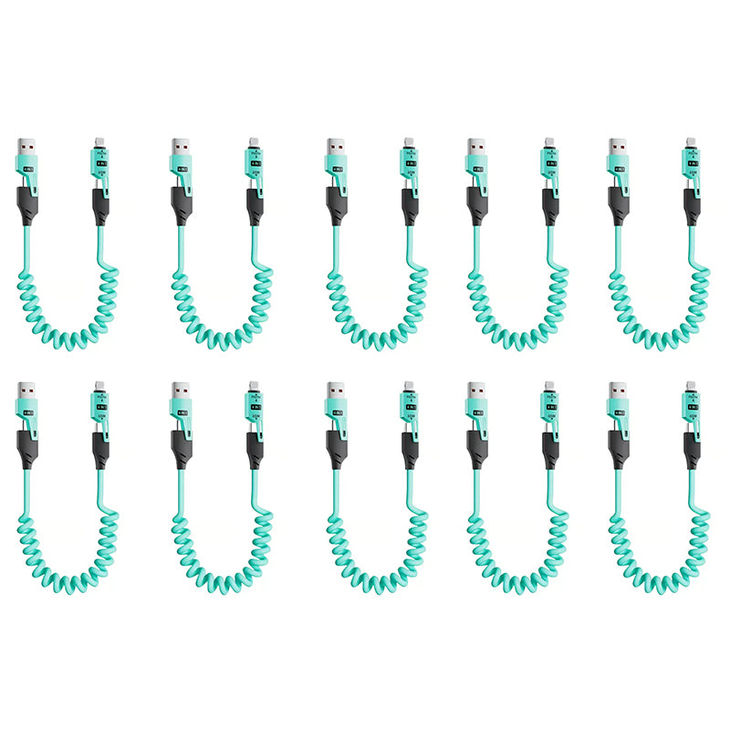 Jousivenytettävä 4 in 1 65W Pikalatausdatakaapeli