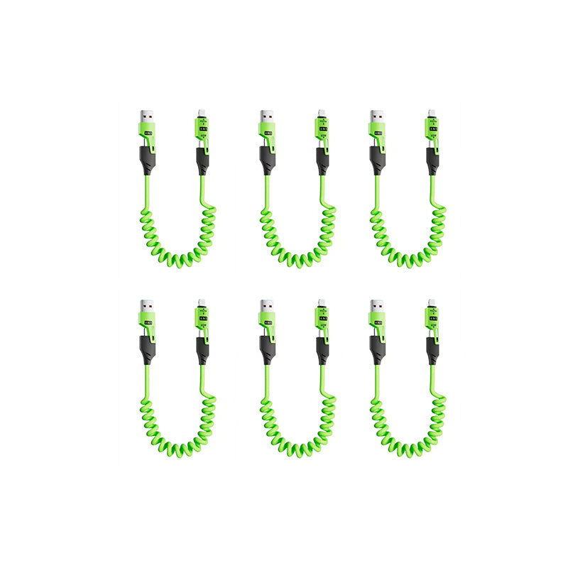 Jousivenytettävä 4 in 1 65W Pikalatausdatakaapeli