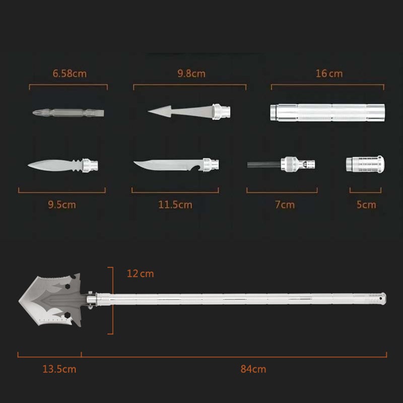 Monitoiminen kannettava ulkoiluretkityökalu