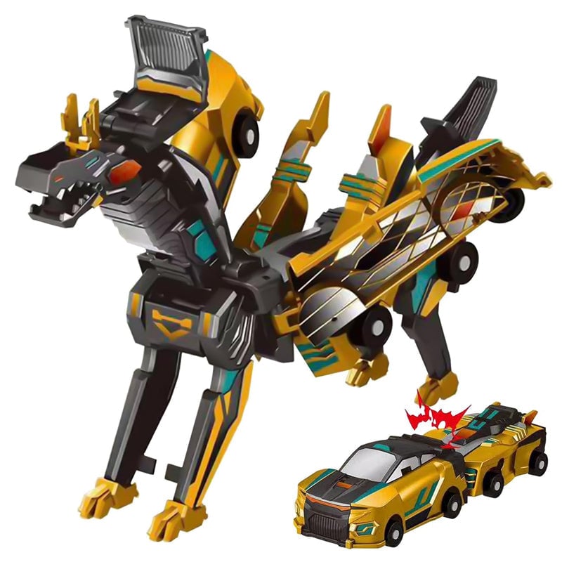 2-in-1 Magneettinen Auto, joka muuntautuu lentäväksi lohikäärmeeksi ja yksisarviseksi