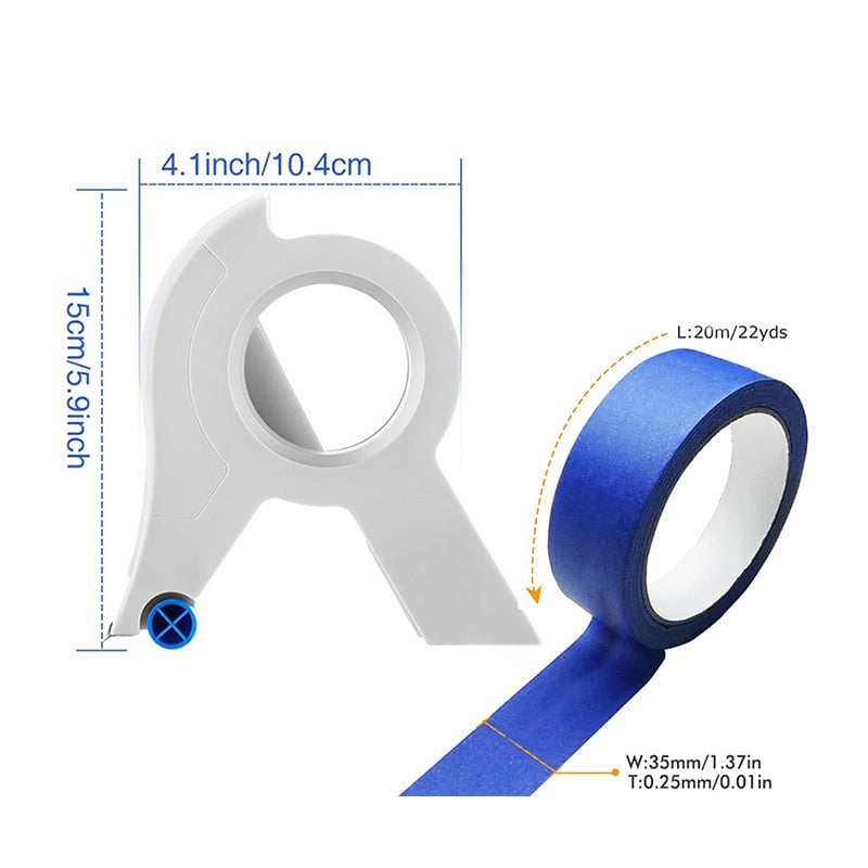 Kodinsisustuksen maalarinteipin leikkaustyökalu