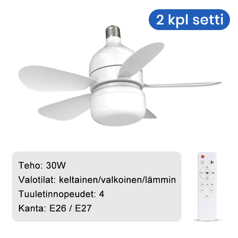 Kattotuuletin LED-valolla