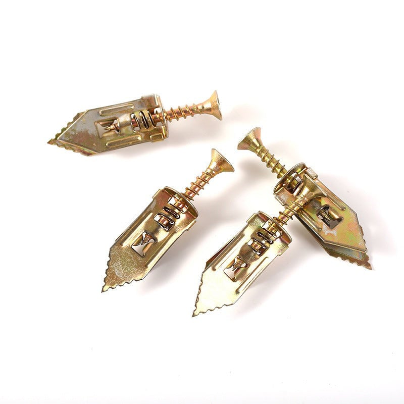 Kipsilevyn kiinnitysankkurit + Korkean lujuuden sinkkiruuvit (100 kpl)