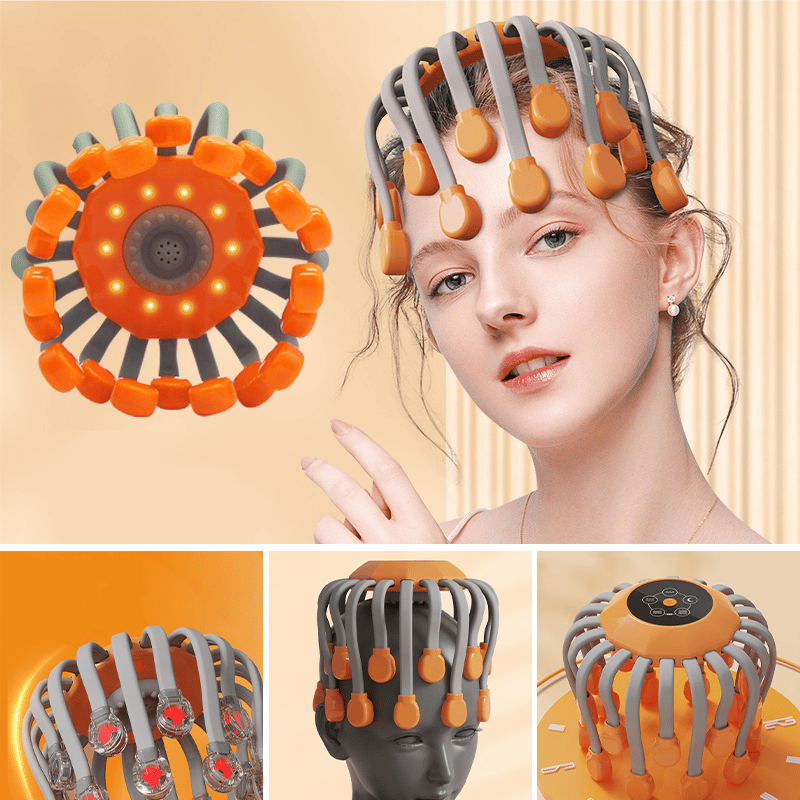 Älykäs 20-kourainen sähkökäyttöinen päänhierontalaite