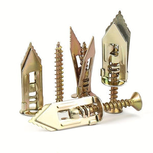 Kipsilevyn kiinnitysankkurit + Korkean lujuuden sinkkiruuvit (100 kpl)