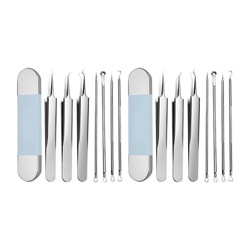 Ruostumaton teräs Blackhead Remover Tool Kit