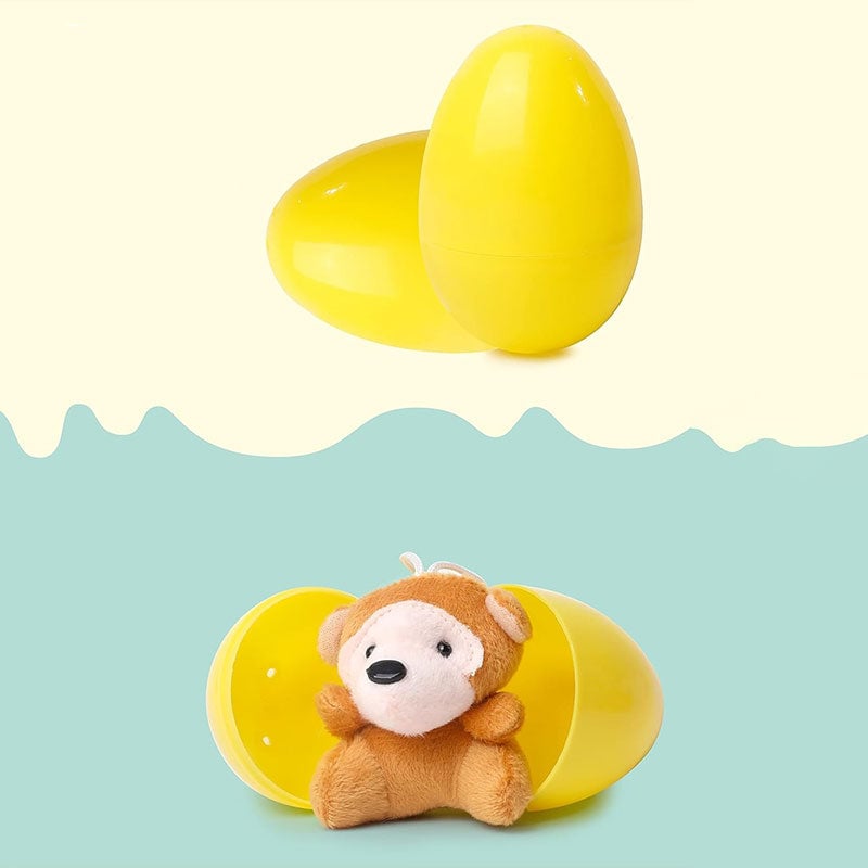 12/24 kpl täytettyä pääsiäismunaa, joissa on pehmoleluja