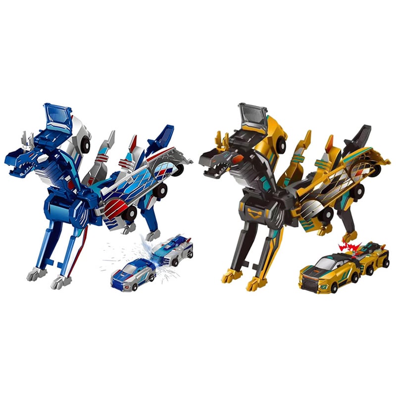 2-in-1 Magneettinen Auto, joka muuntautuu lentäväksi lohikäärmeeksi ja yksisarviseksi