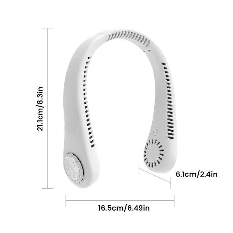 Kannettava Lapaton Kaulatuuletin