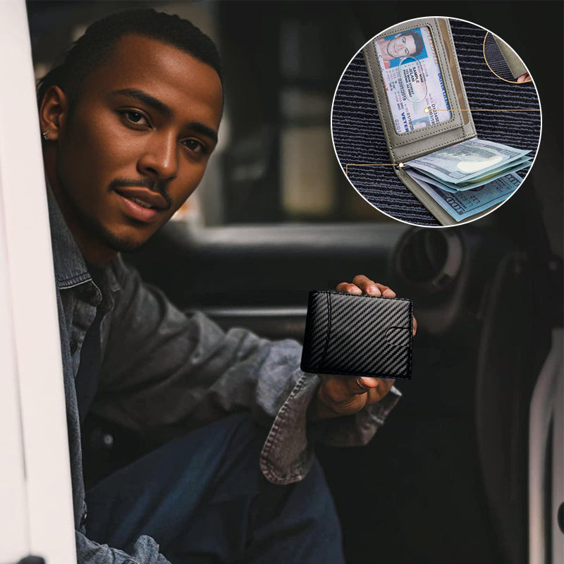 Aitoa nahkaa Anti-theft Swipe kortin haltija