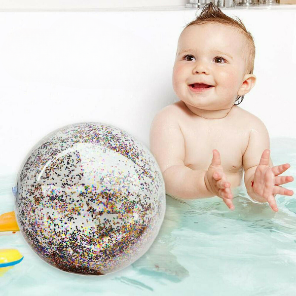 Puhallettava Glitter  Konfetti Rantapallo