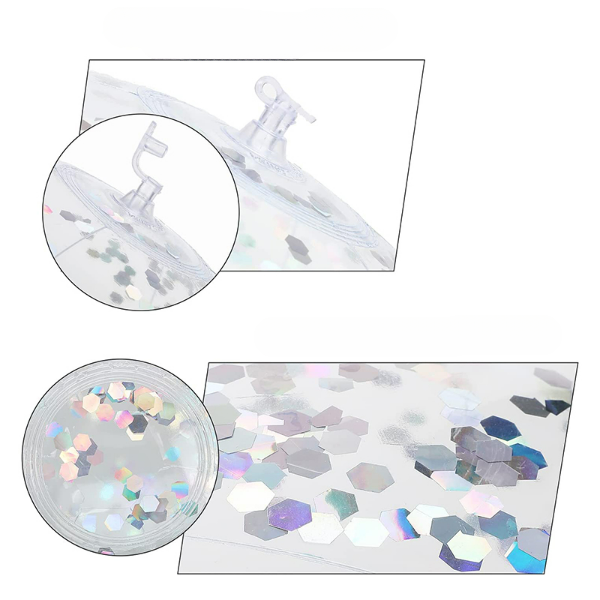 Puhallettava Glitter  Konfetti Rantapallo