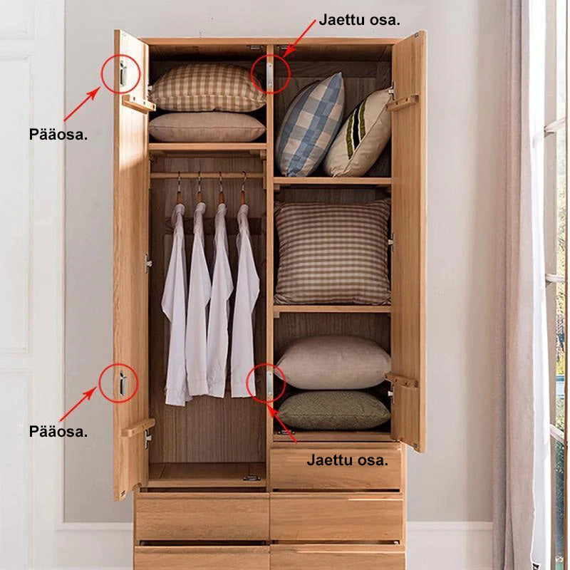 Reiätön magneettinen ovensuljin