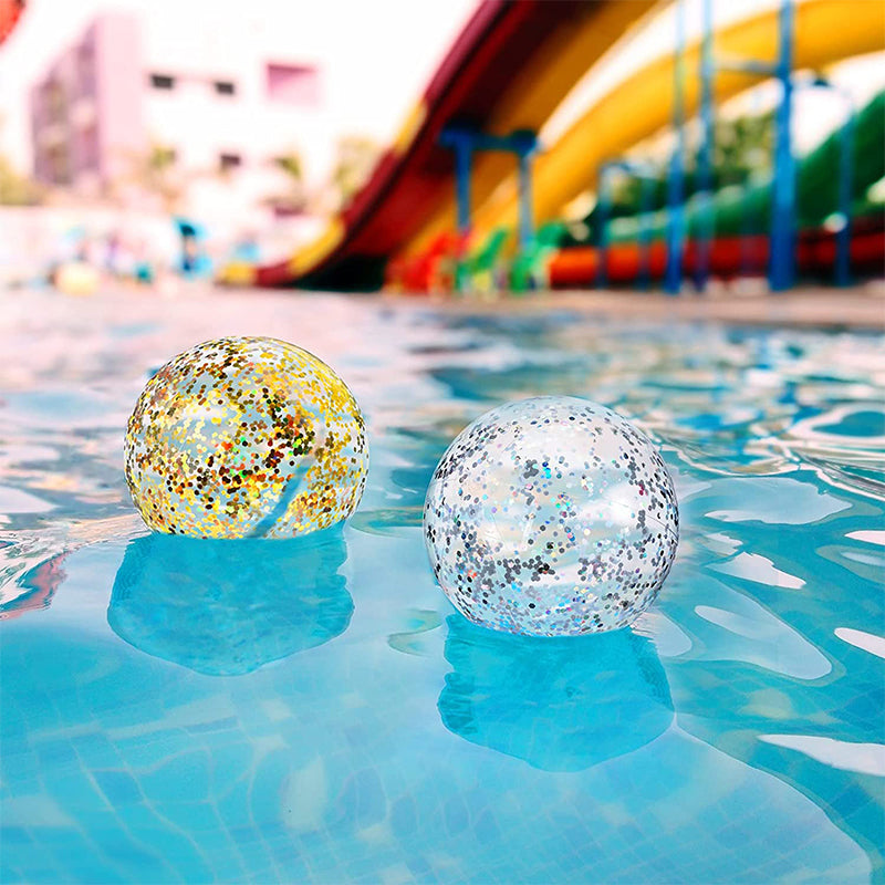 Puhallettava Glitter  Konfetti Rantapallo