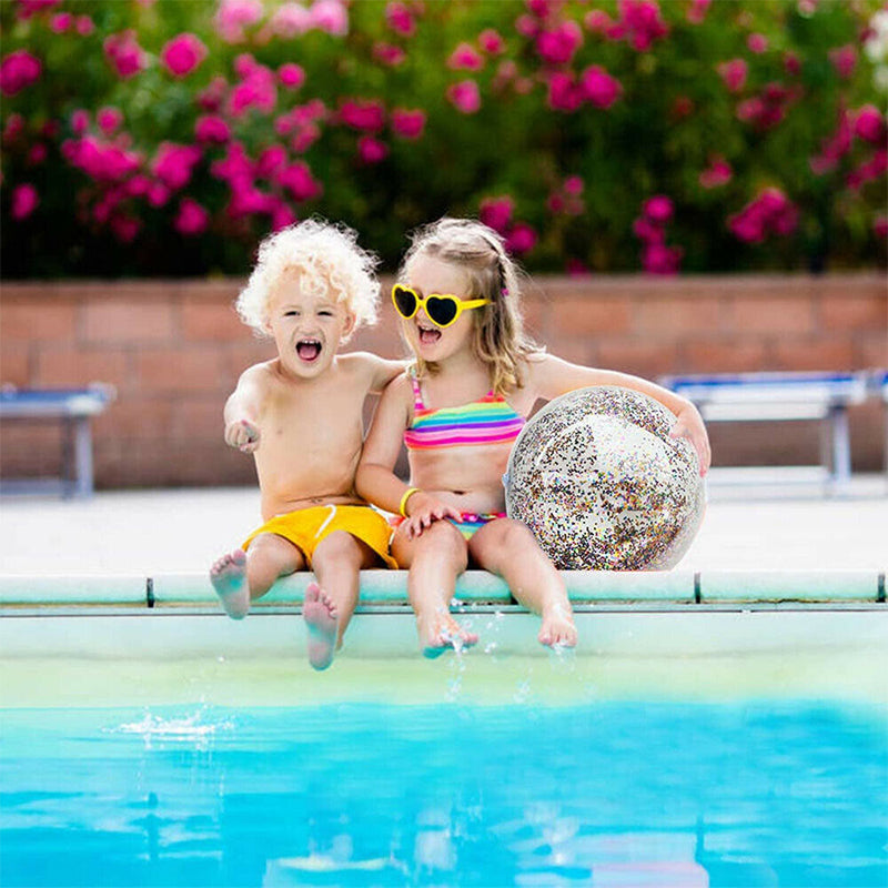 Puhallettava Glitter  Konfetti Rantapallo