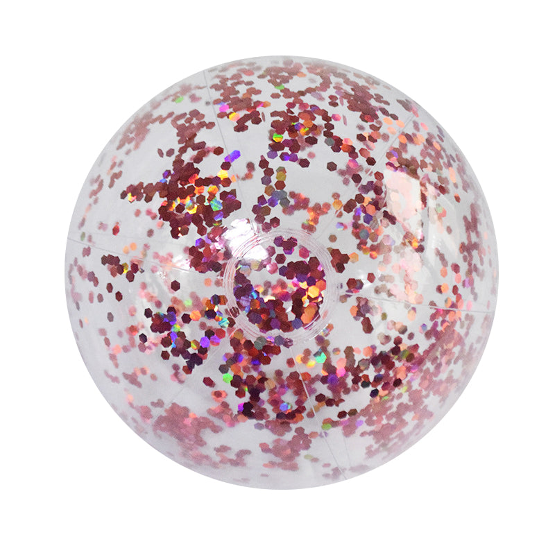 Puhallettava Glitter  Konfetti Rantapallo