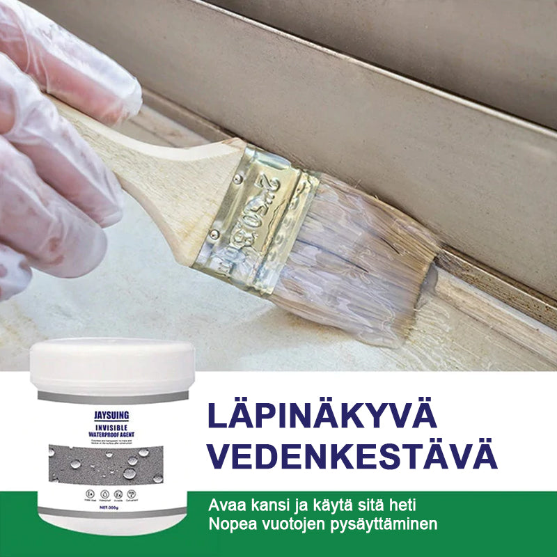 Läpinäkyvä vedenpitävä pinnoiteaine