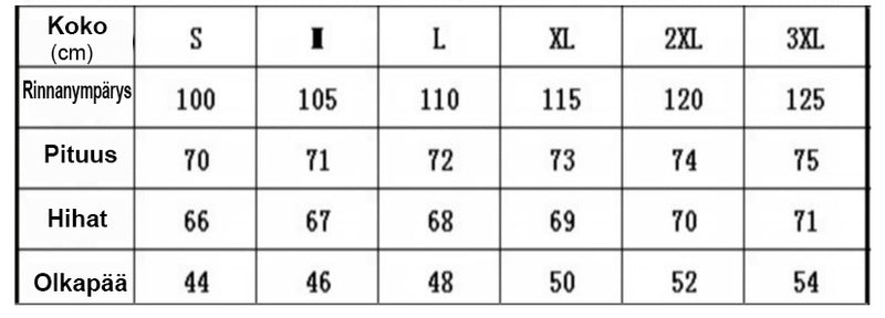 Miesten vapaa-ajan takki pystykauluksella