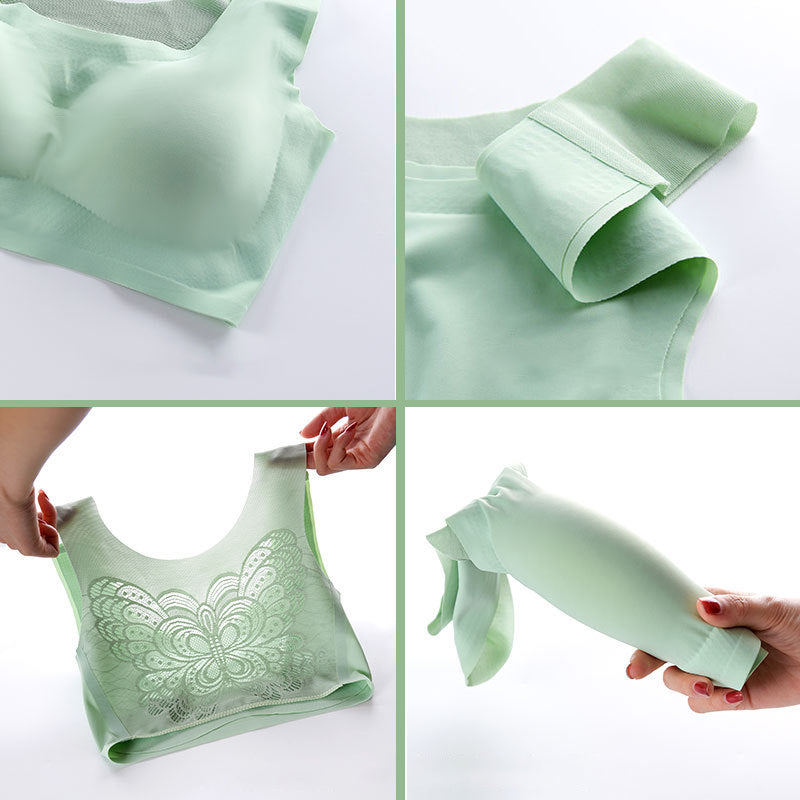 Erittäin ohuet plus-koon rintaliivit jääsilkistä