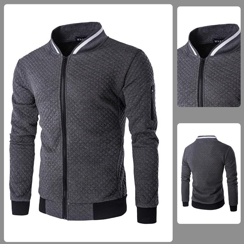 Miesten vapaa-ajan takki pystykauluksella