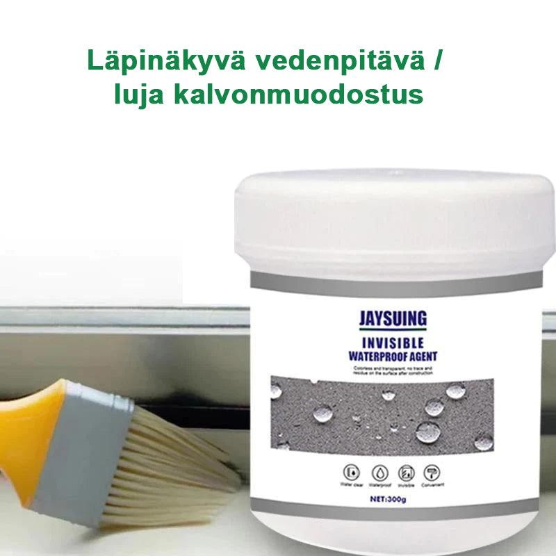 Läpinäkyvä vedenpitävä pinnoiteaine