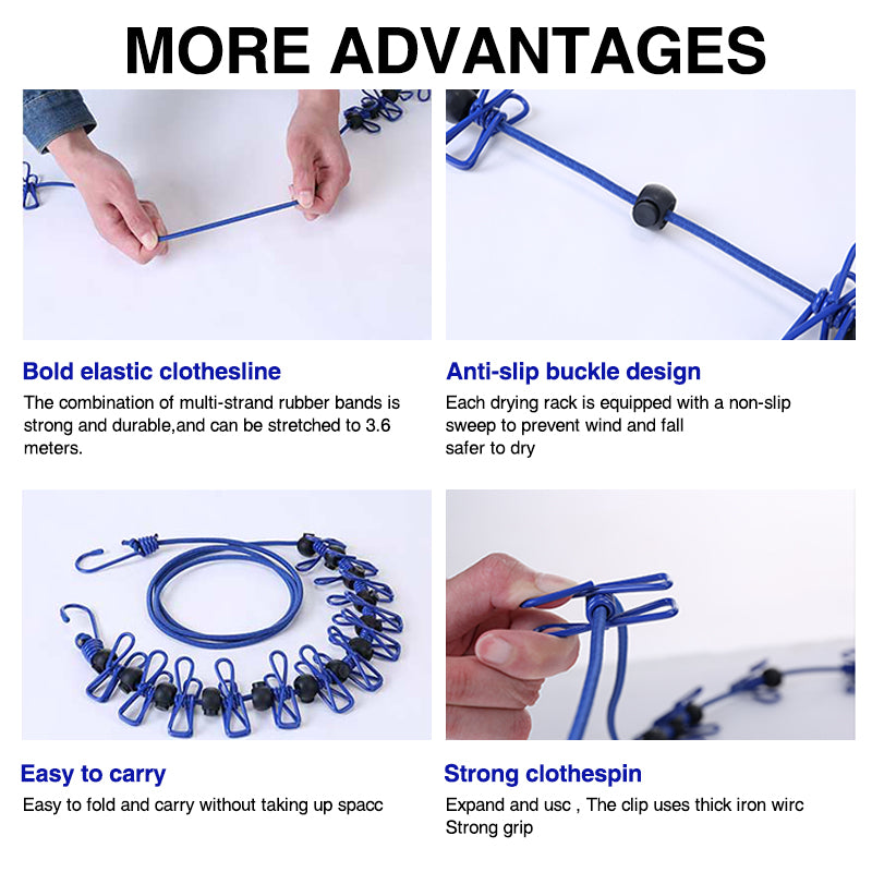 Kannettava joustava pyykkinaru