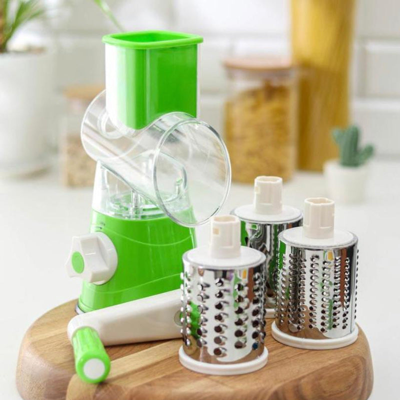 Monikäyttöinen vihannesleikkuri ja viipalointilaite