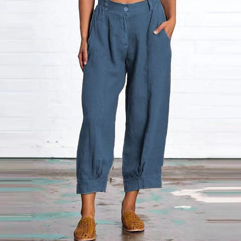 Yksiväriset Rennot Housut (Osta 2,-10%;Osta 3 ,-15%;Osta 4,-20%)