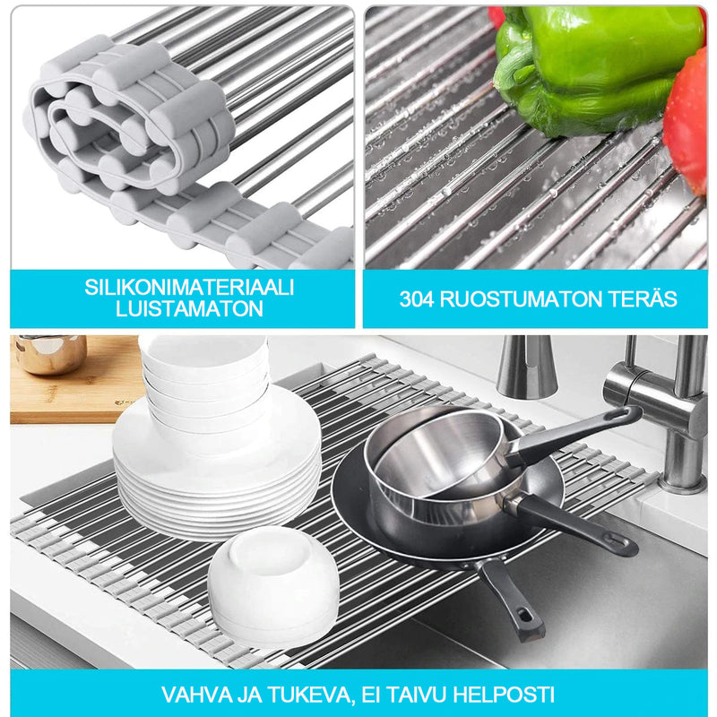 Kokoontaitettava Tiskien Kuivausteline