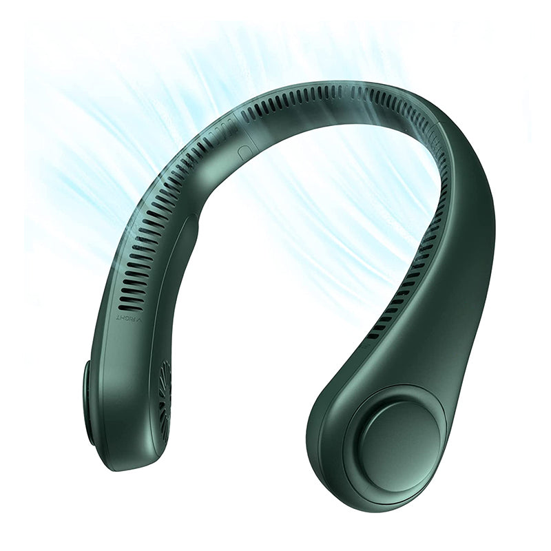 2023 Uusi kannettava kaulatuuletin digitaalisella näytöllä