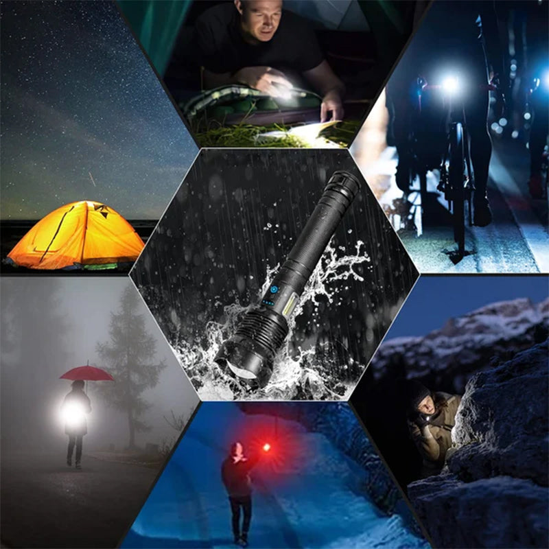 LED ladattava taskulamppu