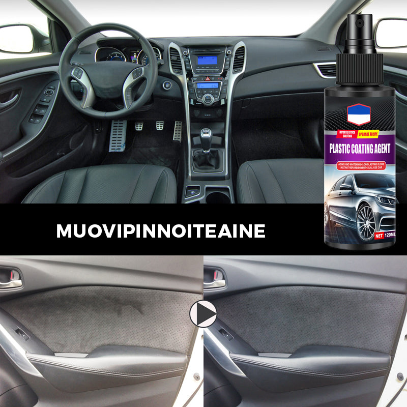Auton sisätilojen nahka- ja muovipinnoiteaine