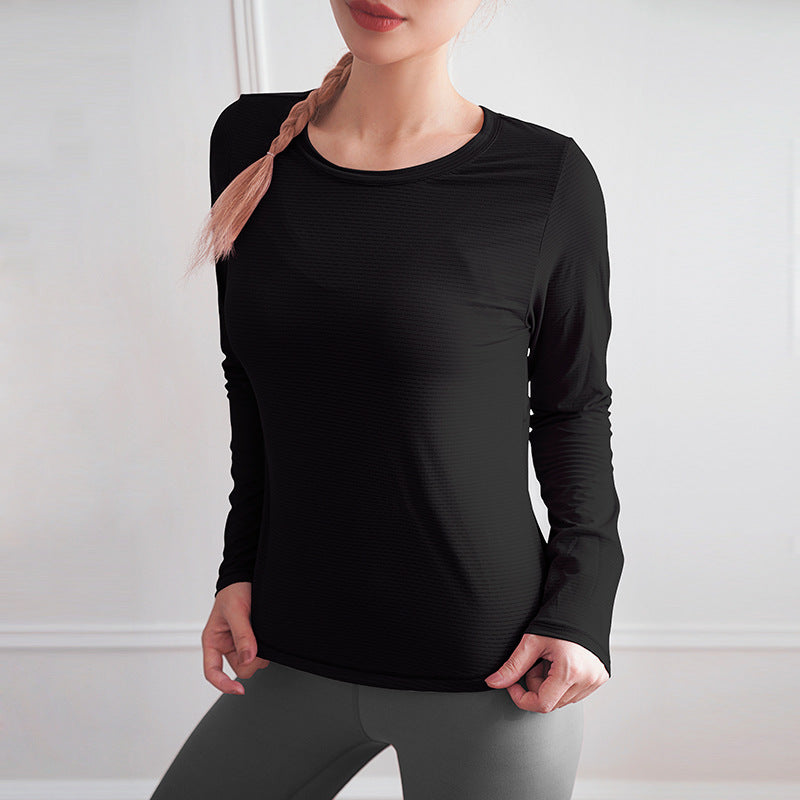 Pitkähihainen joogatoppi halkiolla