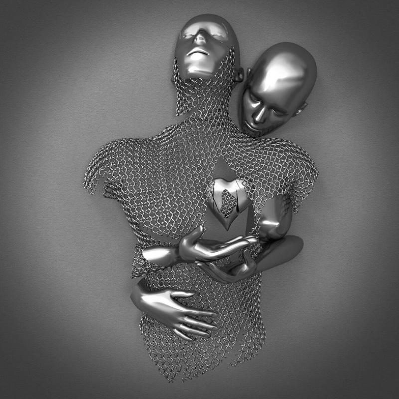 Seinämaalaus "Rakkauden sydän" 4 erilaista