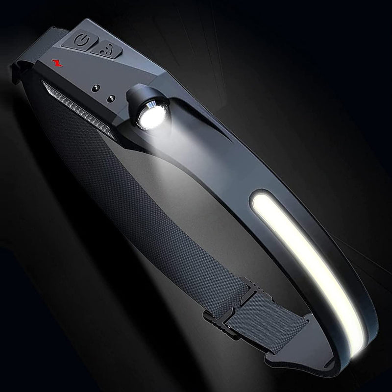 USB-ladattava otsalamppu, COB/XPE-LED 💡