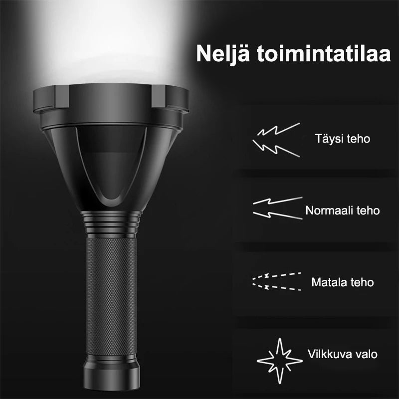 100 000 lumenin taskulamppu