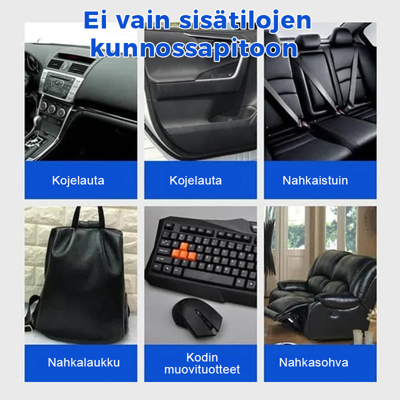 Auton sisätilojen nahka- ja muovipinnoiteaine