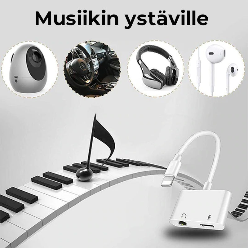 Kuulokeliitäntäsovitin Yhteensopiva iPhonen Kanssa