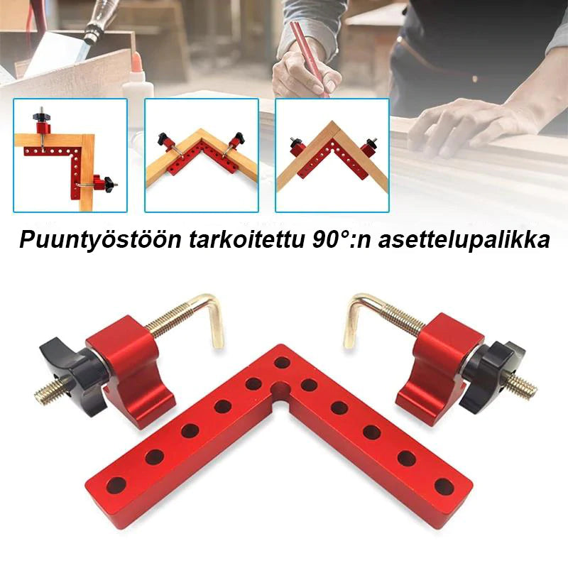 Puuntyöstö suorakulma asemointilaite