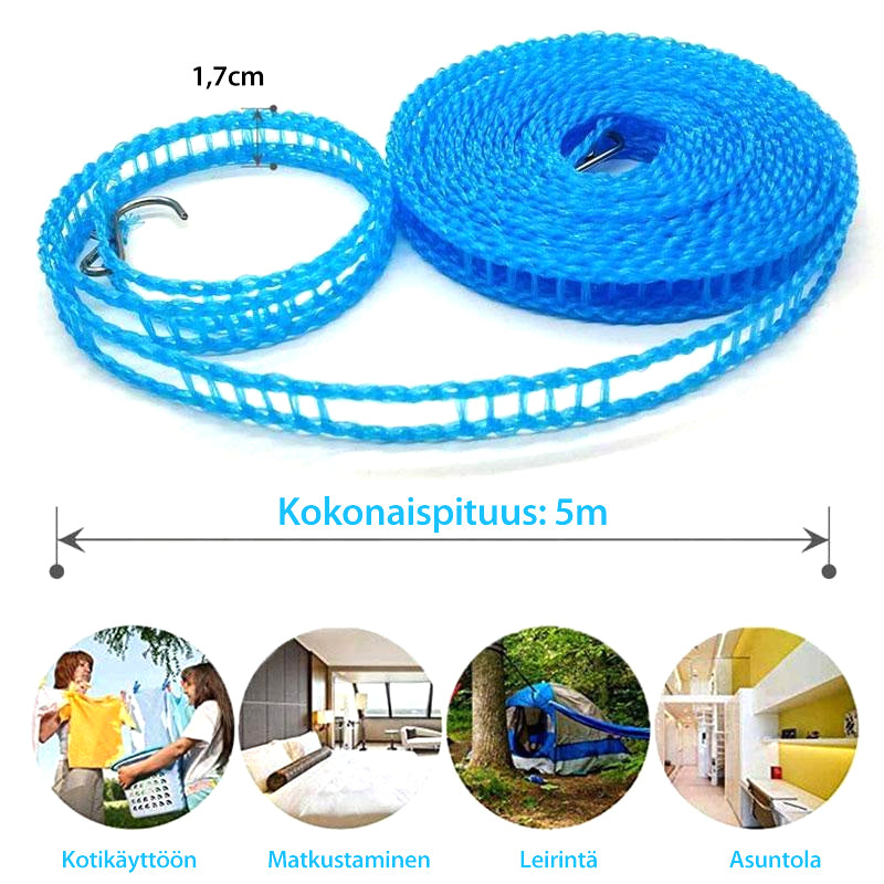 Pyykkinaru ulkokäyttöön ja kotiin