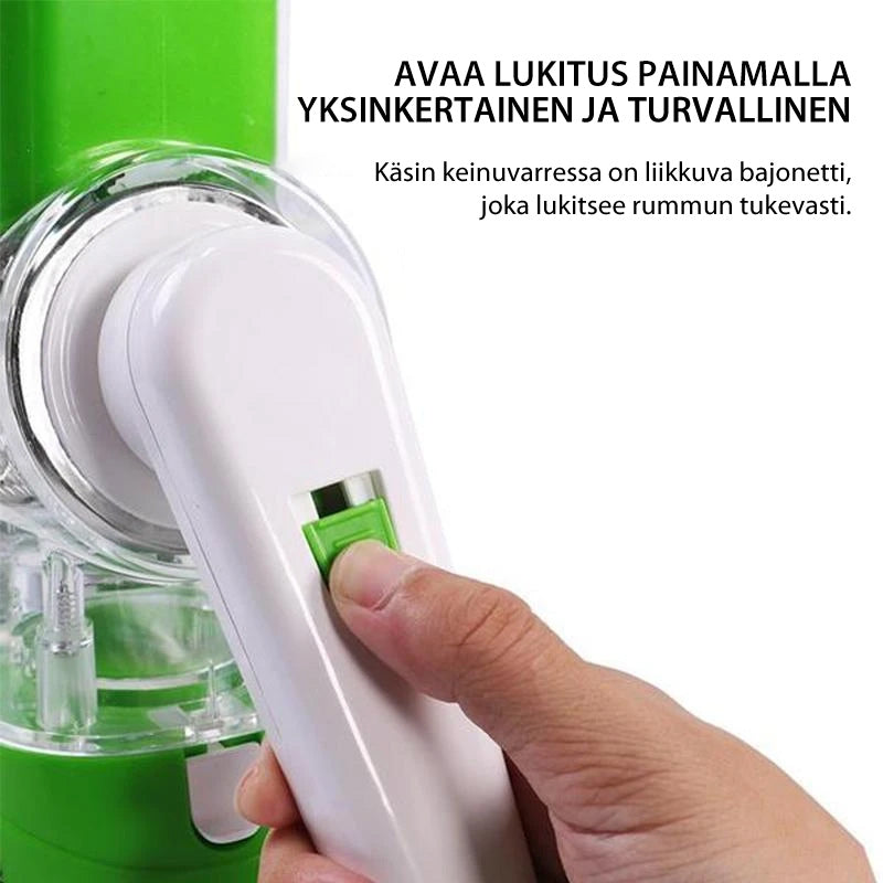 Monikäyttöinen vihannesleikkuri ja viipalointilaite