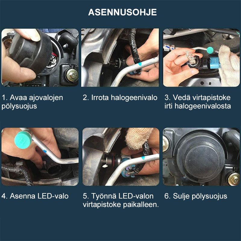 Kirkkaat LED-ajovalot